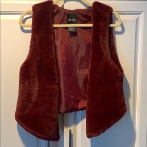 Faux fur vest